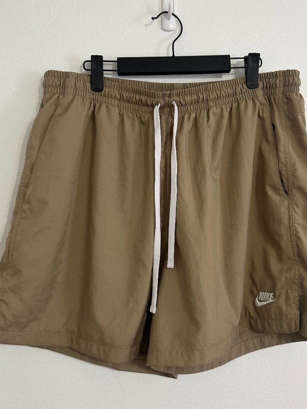 Nike Men's Tan Khaki Drawstring Shorts XXL